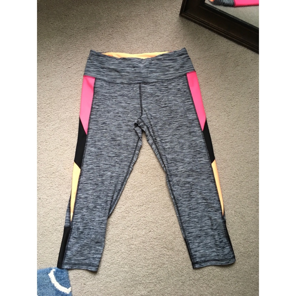 Multi colored athletic leggings